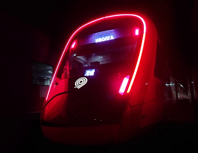 Головное освещение электропоезда ЭГЭ2Тв и ЭГ2Тв 